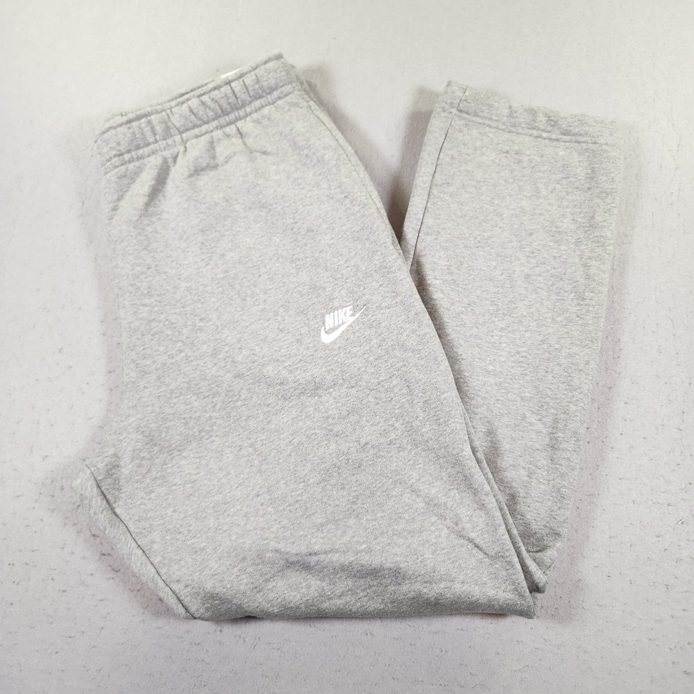 Nike Sweatpants XXL Mens Gray Fleece Straight Leg Regular Fit Sportswear NWT